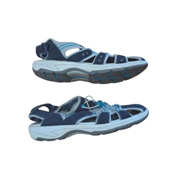 Lands' End Womens Sport Hiking Sandals Closed Toe Comfort Adjustable Size 8 B - Picture 1 of 10